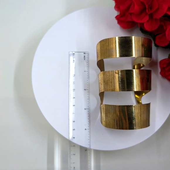 Gorgeous Gold Arm / Forearm Cuff Style Vintage Bracelet - Picture 5 of 5